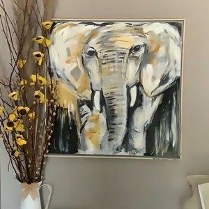 Hand painted African elephant